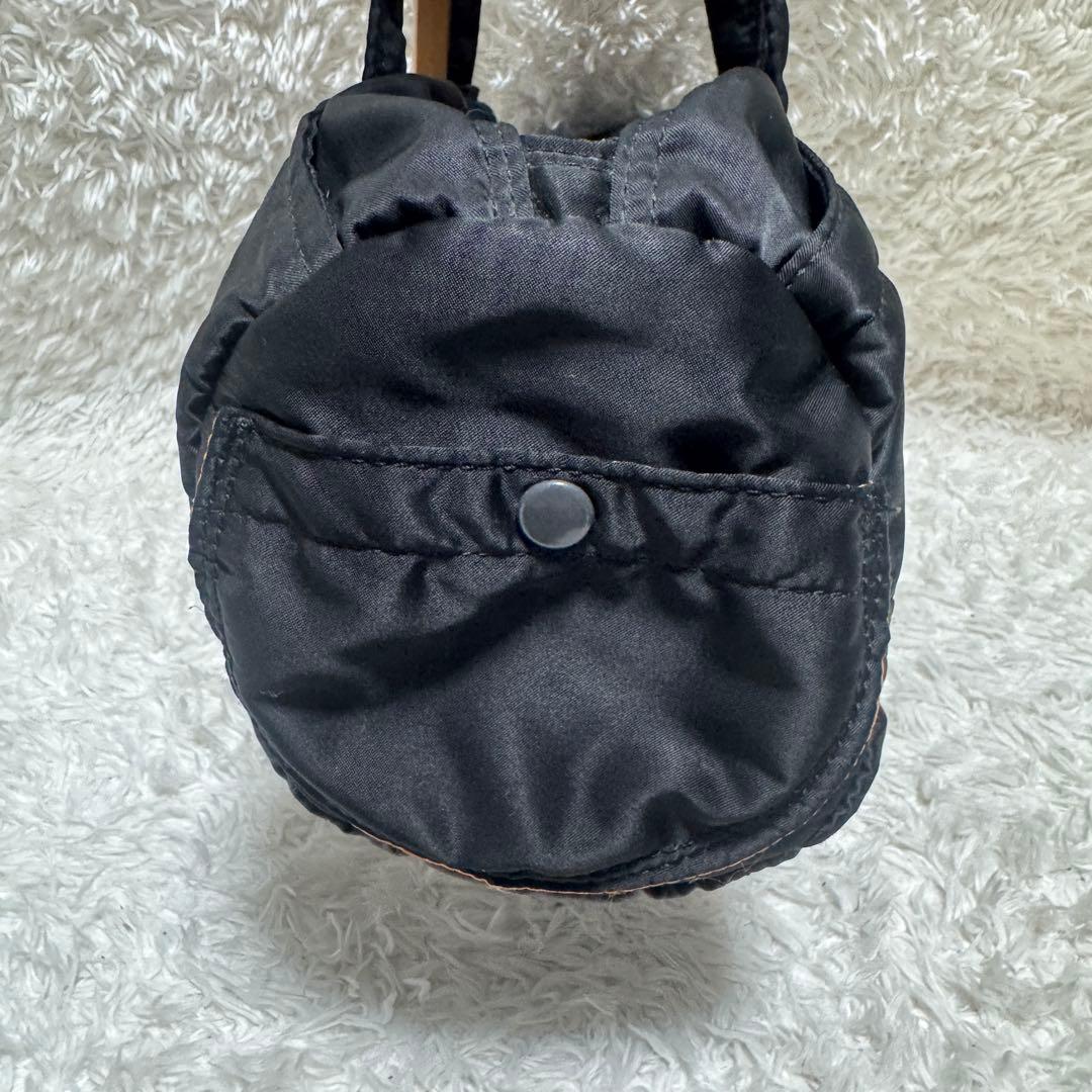 美品 PORTER タンカー ミニボストン ドラムバッグ ロール S 黒