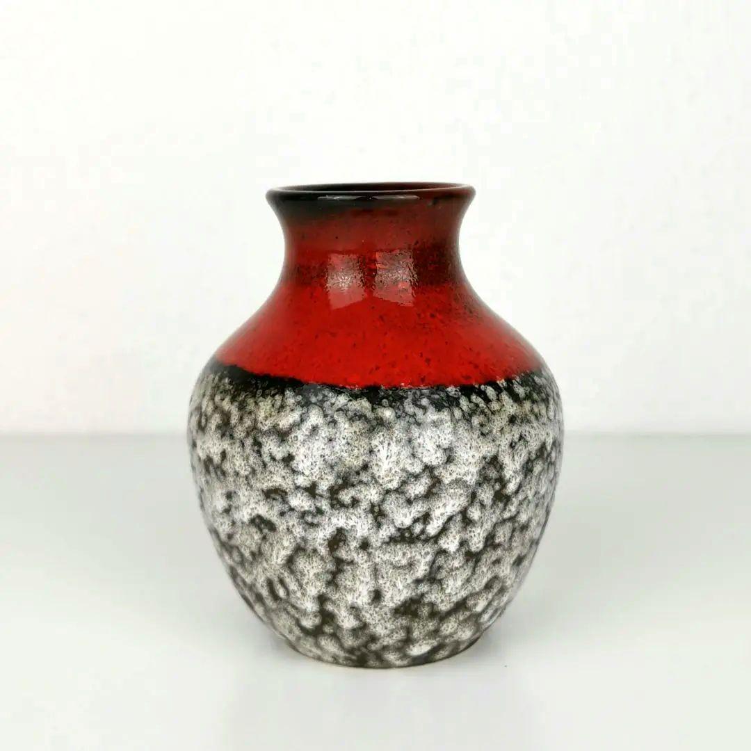 【西ドイツ製 Fatlava】ü Keramik 花瓶 12cm