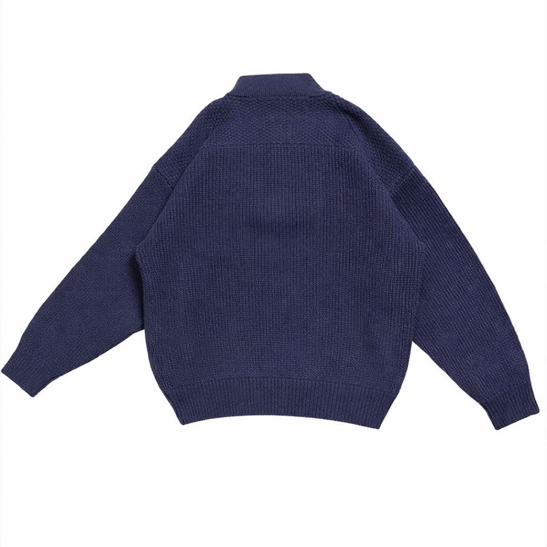 80s eddie bauer エディーバウアー　ヘンリーネック　コットンニット