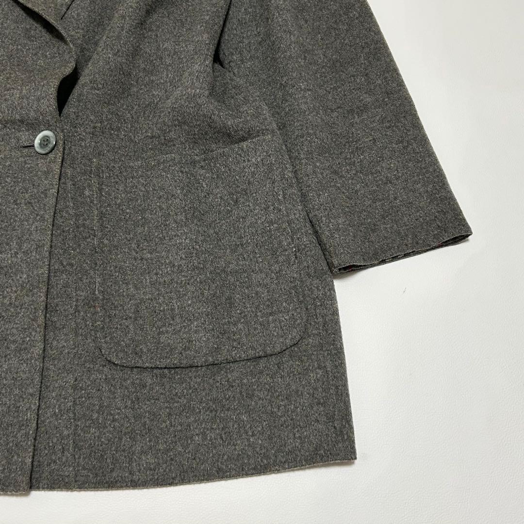 ✨希少 大きいサイズ バーバリー カシミヤ ウール ダブルフェイスコート