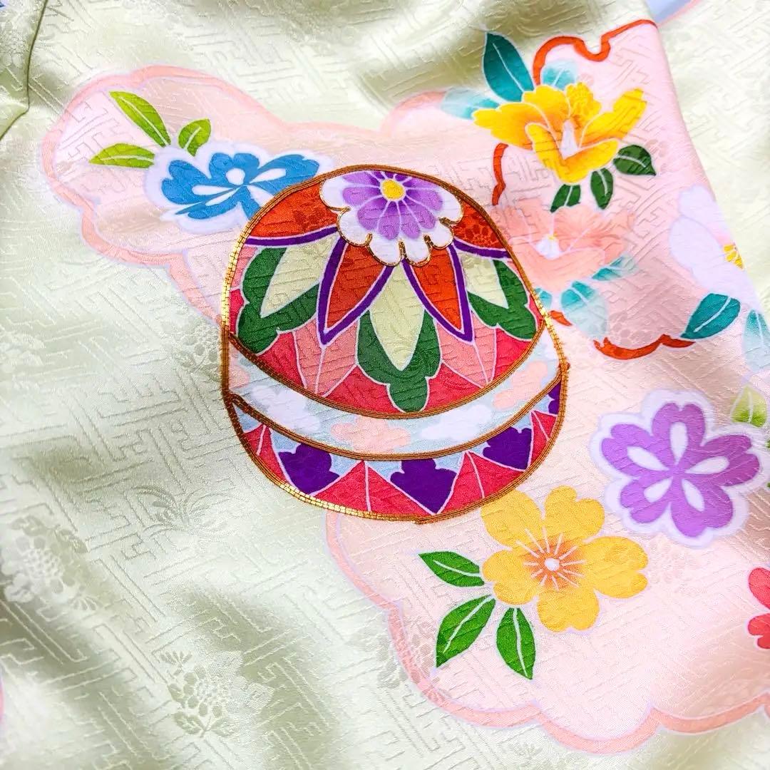 【新品】手書き京友禅 金駒刺繍入り 正絹 日本製 お宮参り 産着