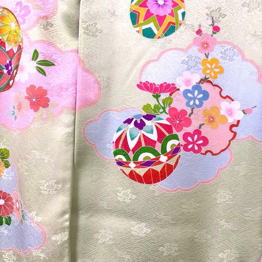 【新品】手書き京友禅 金駒刺繍入り 正絹 日本製 お宮参り 産着