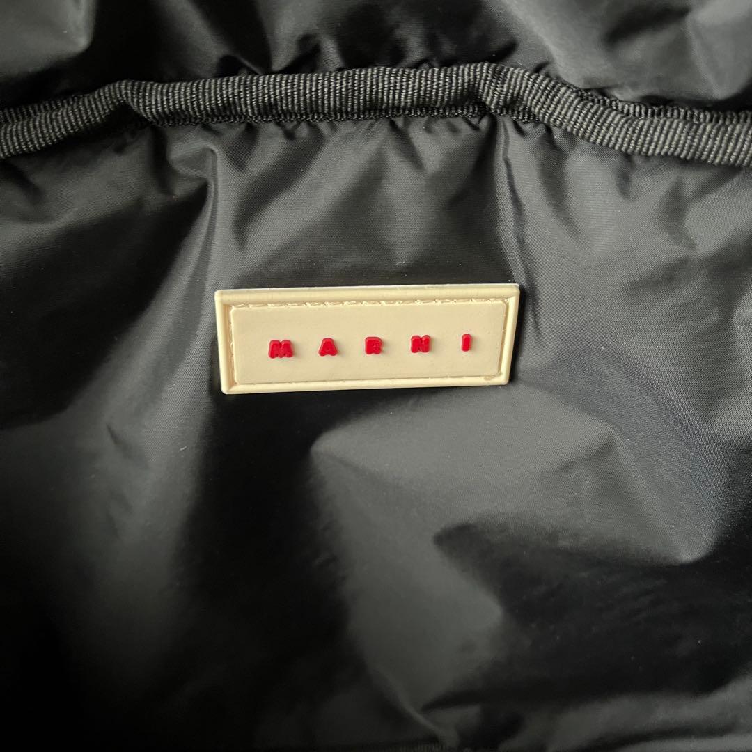 【美品！！】MARNIマルニ ボディバッグ ナイロン ブルー フラワー 花柄