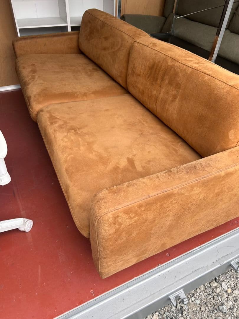 CRASH GATE レザーテックス フリート キャメル 3シーターソファ