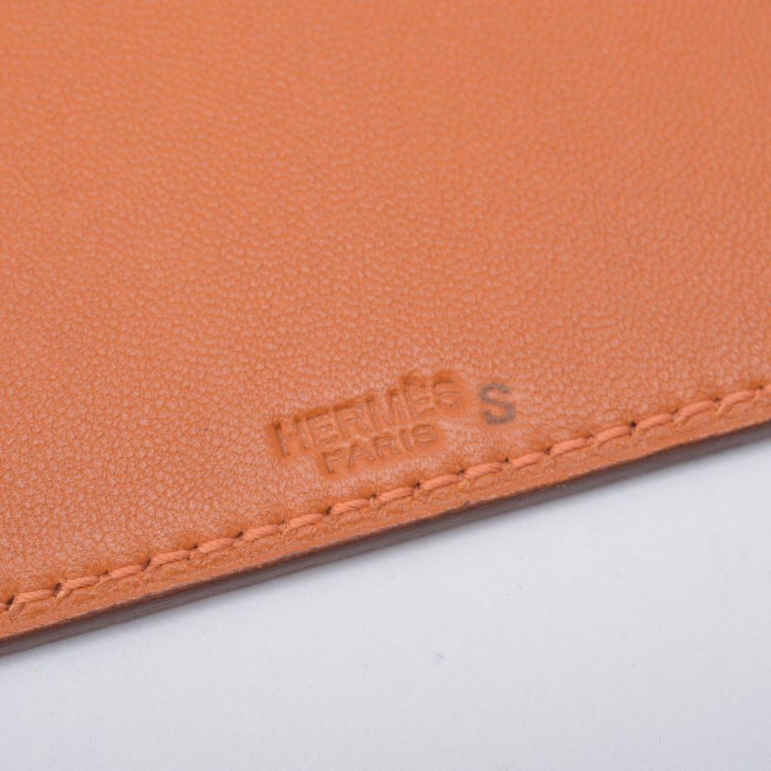 新品 HERMES エルメス レザー マウスパッド オレンジ ブラウン
