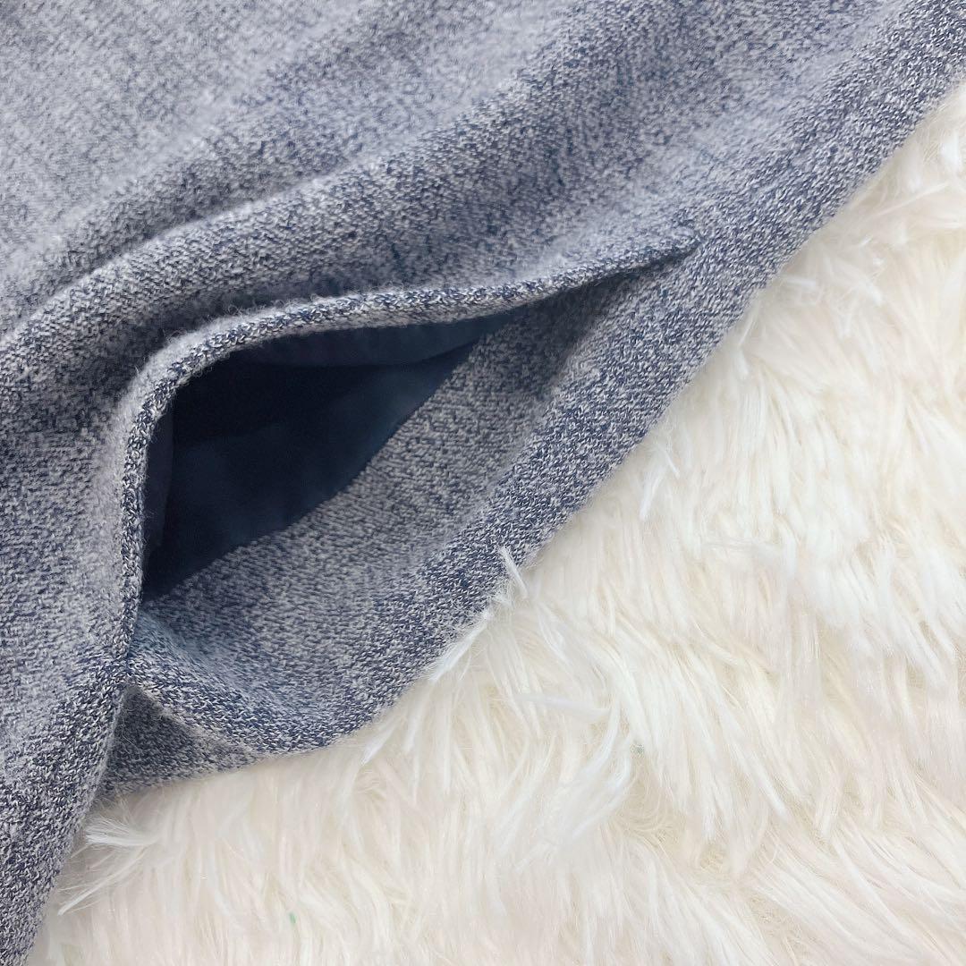 美品 L'EQUIPE レキップ ハイネックウールワンピース グレー