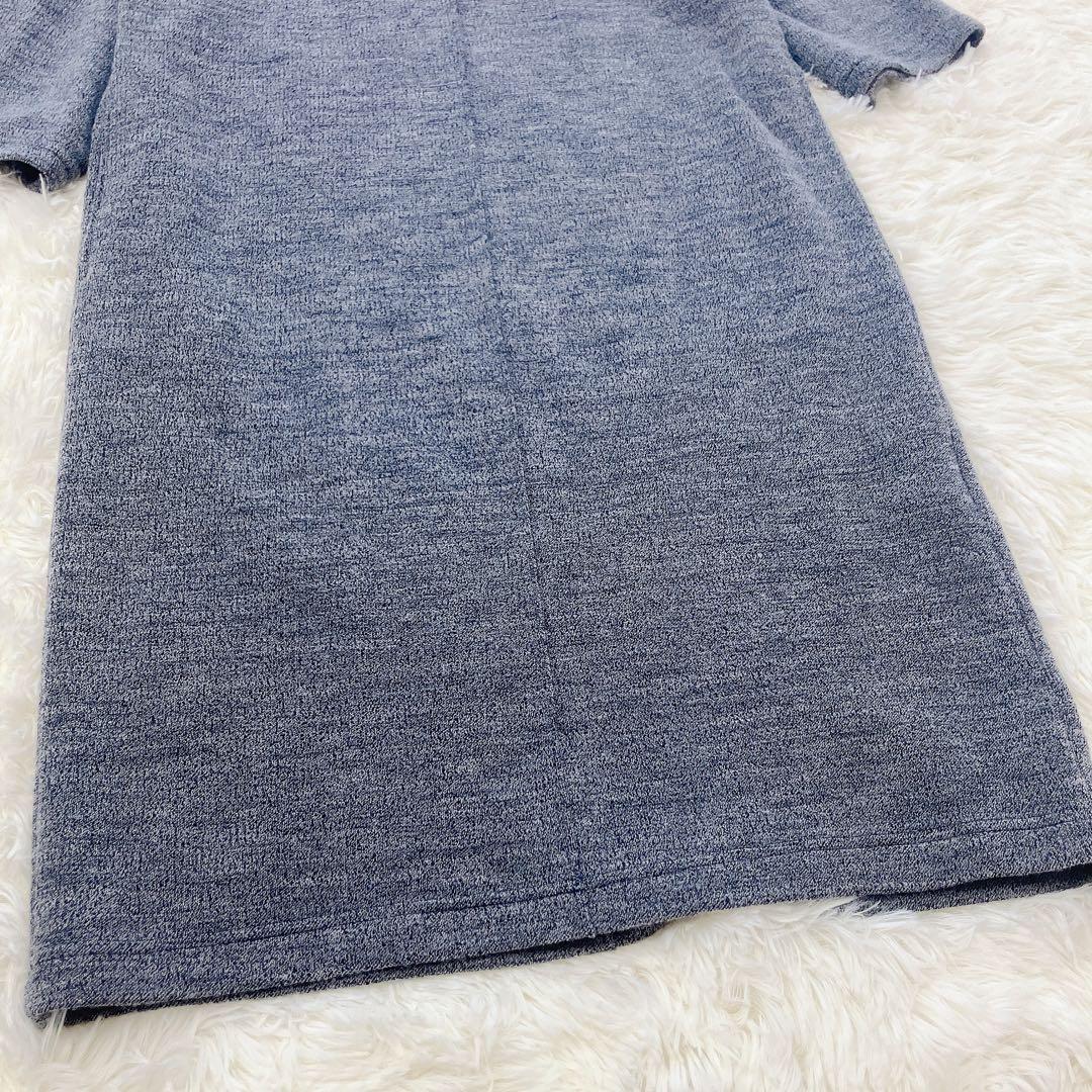 美品 L'EQUIPE レキップ ハイネックウールワンピース グレー