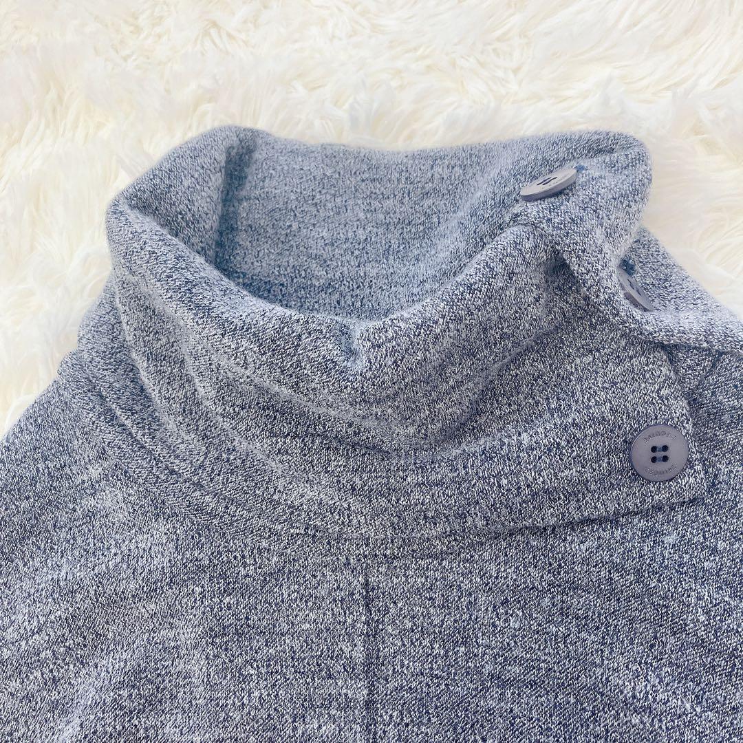 美品 L'EQUIPE レキップ ハイネックウールワンピース グレー