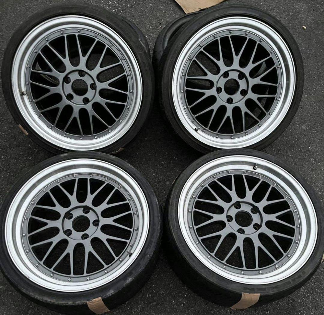 メーカー不明ホイール 19インチ8.5J/9.5J ハイグリップタイヤ2本オマケ