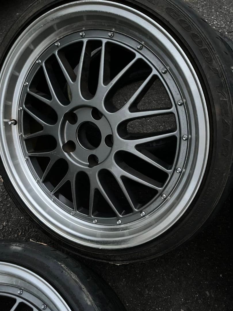 メーカー不明ホイール 19インチ8.5J/9.5J ハイグリップタイヤ2本オマケ