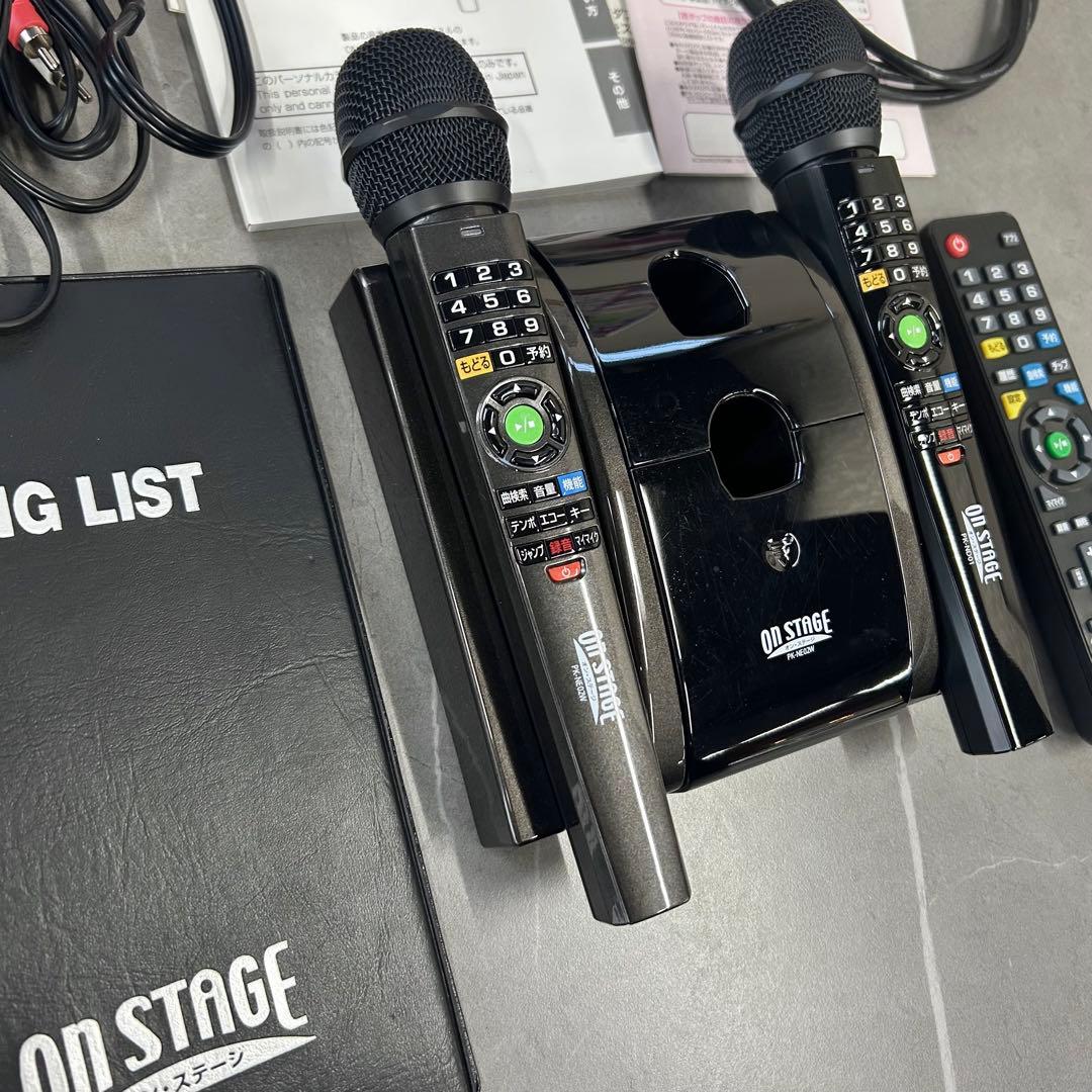 【動作確認済】オン・ステージ パーソナルカラオケ マイク2本付き