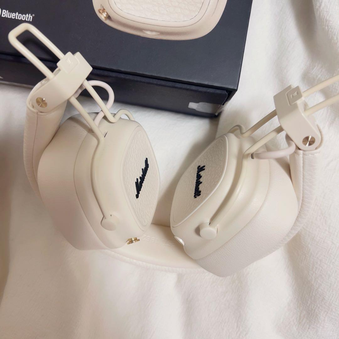 MarshallMajorV ワイヤレスヘッドフォン ホワイト 白 マーシャル