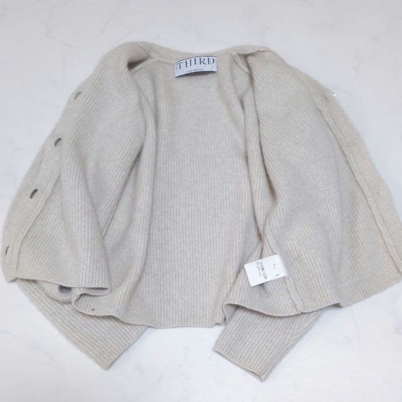 極美品✨️サードマガジン リブ編みショートカーディガン ふんわり❁