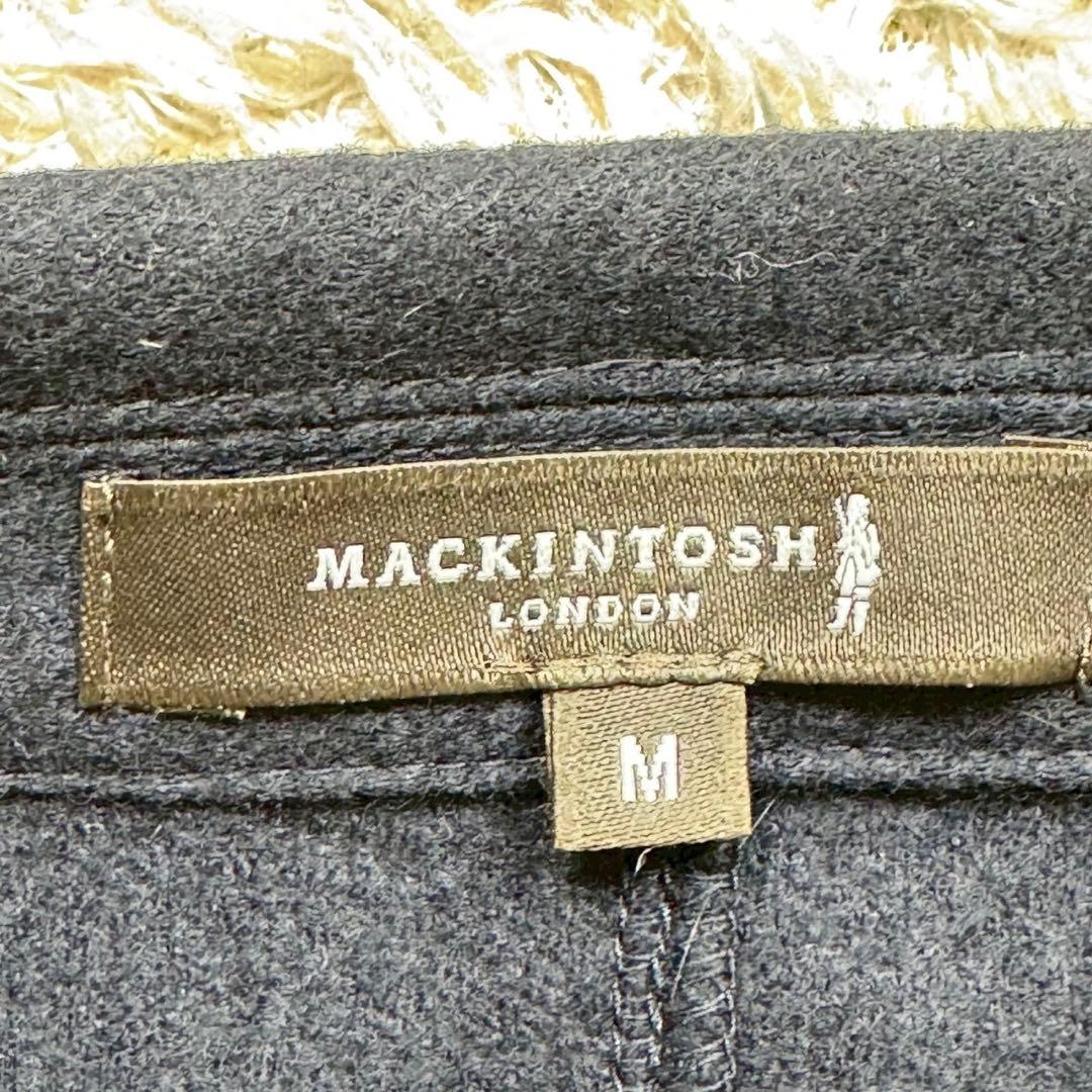 銀ボタン 刻印入り◎マッキントッシュロンドン 紺ブレ アンコン ウール メンズM