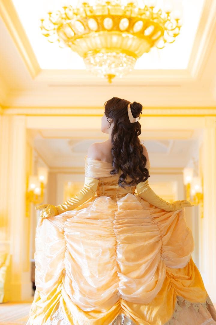 Yosi様　シークレットハニー　ディズニー ベル ドレス コスプレ Dハロ