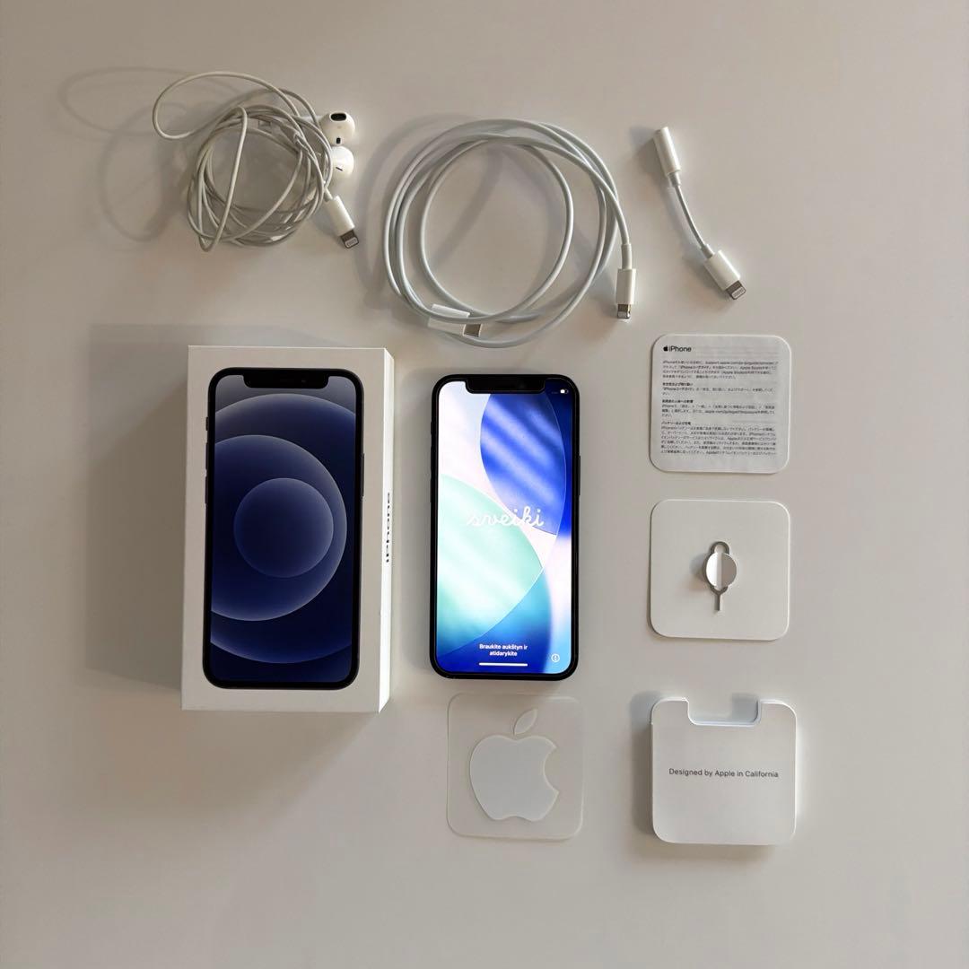 iPhone12 mini ブラック　64GB 初期化済み　SIMフリー