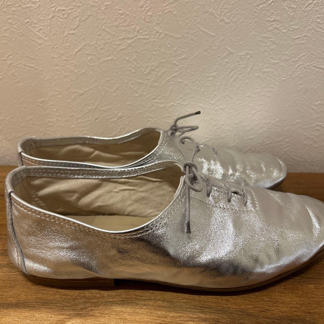 美品　Porselli × Steven Alan　ジャズシューズ　シルバー