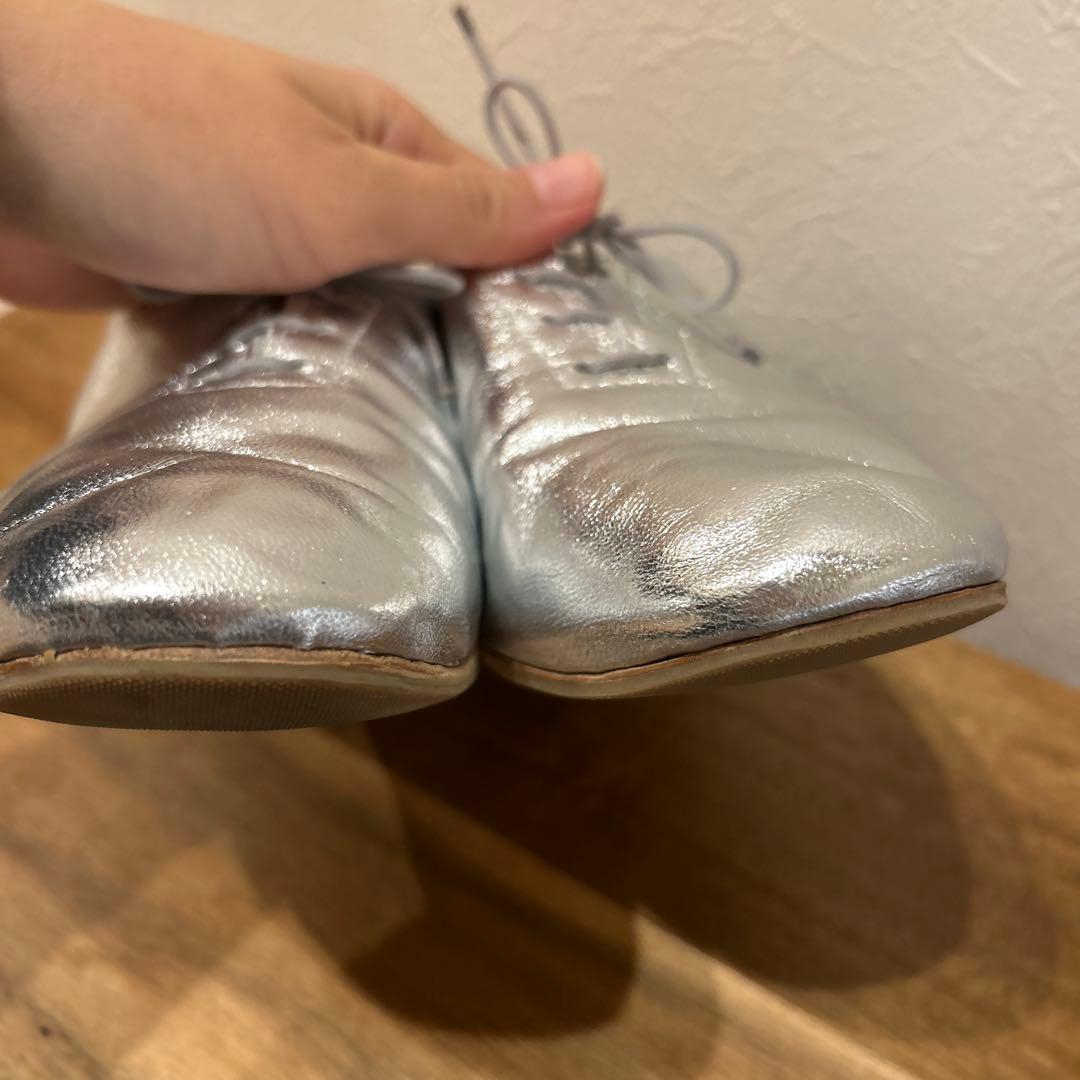 美品　Porselli × Steven Alan　ジャズシューズ　シルバー