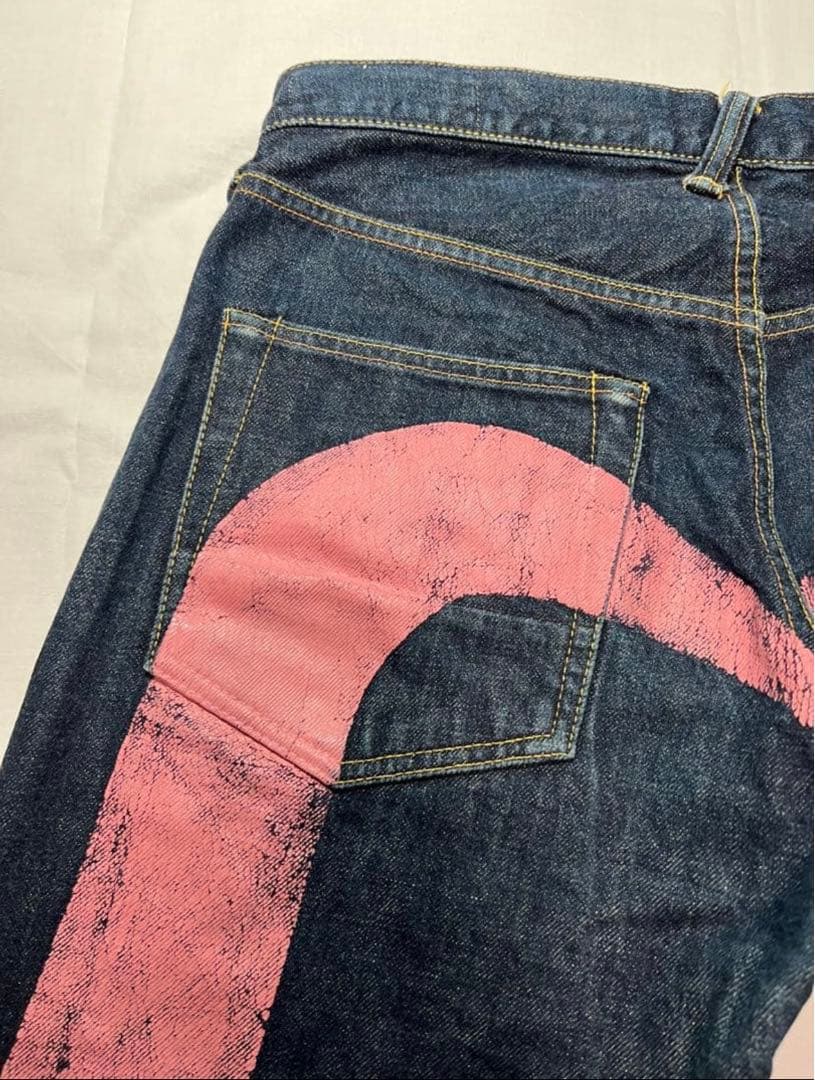 EVISU No.2 2000 34×35 ピンク大黒　ビックカモメ　トラ耳