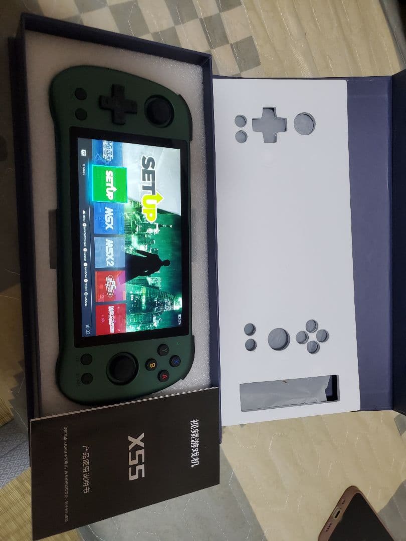 け*い様 Powkiddy X55 グリーン ポータブルゲーム機