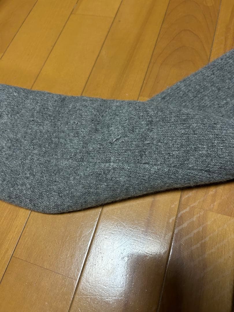 anuans ラクーンブレンドノーカラーニットジャケット