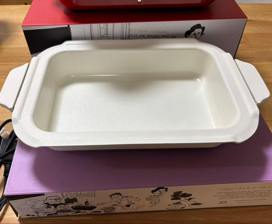 BRUNO ホットプレート たこ焼きプレート・セラミックコート鍋付き