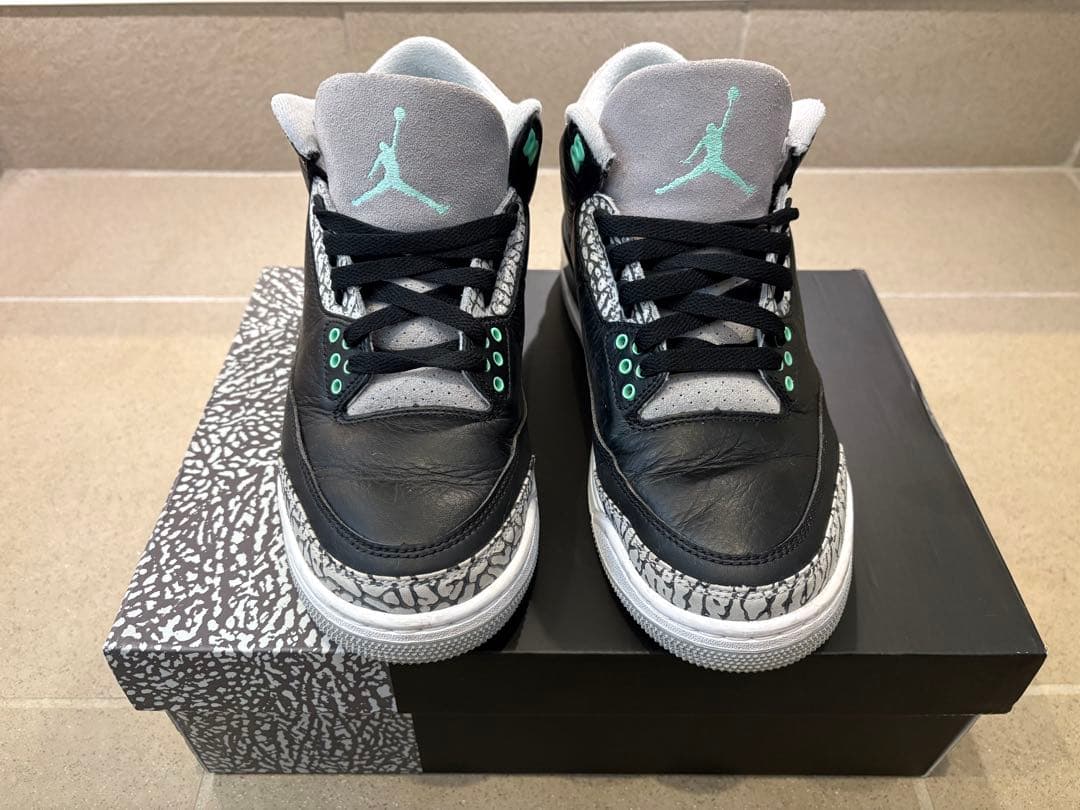 NIKE AIR JORDAN 3 レトロ Green Glow 26.5cm