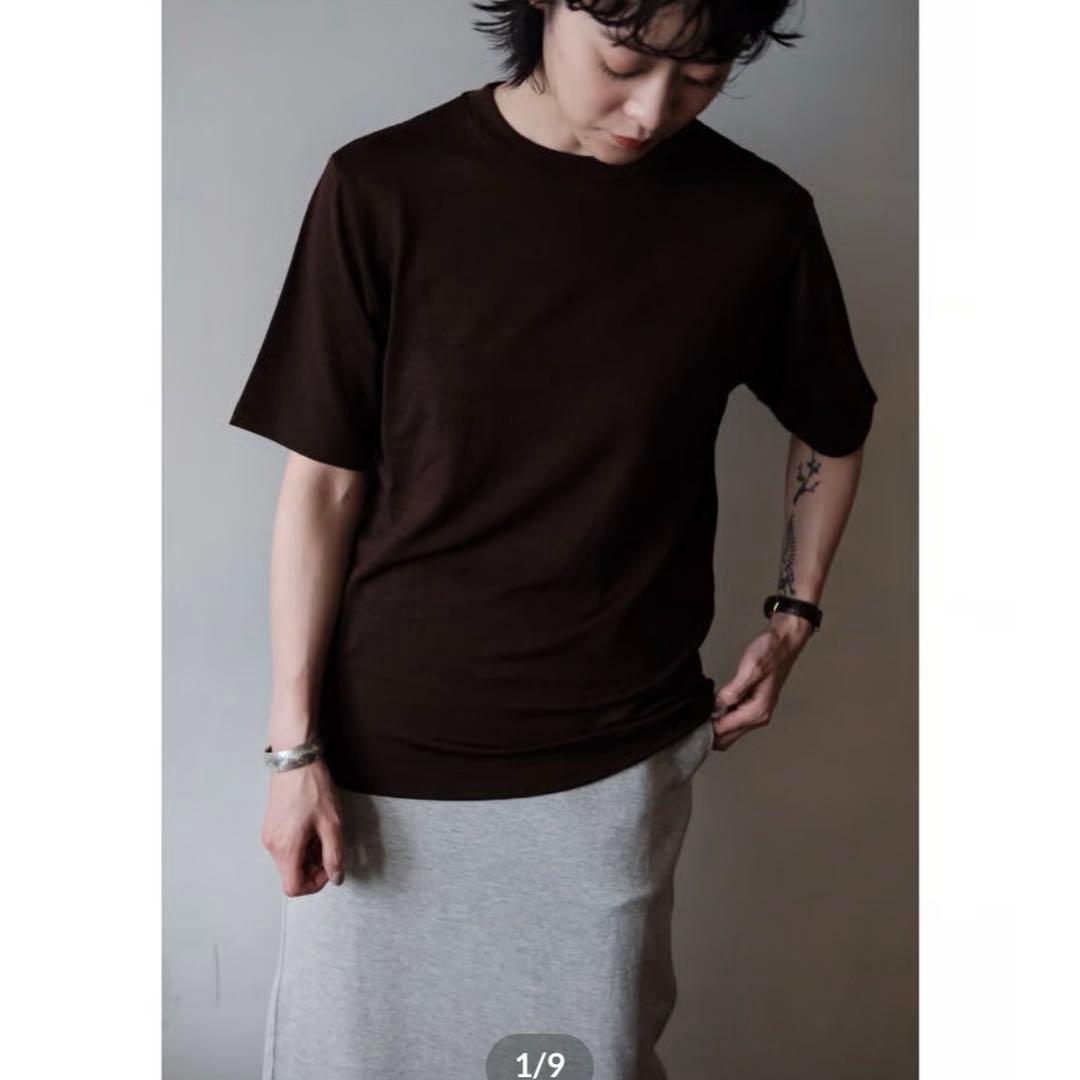 【定価1.3万】LIFiLL Woolish Tee Tシャツ　ブラウン
