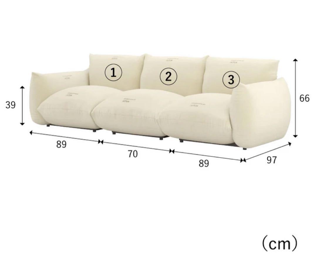 ぽ*た様 アルフレックスマレンコ　3シーター　他社製カバー付き