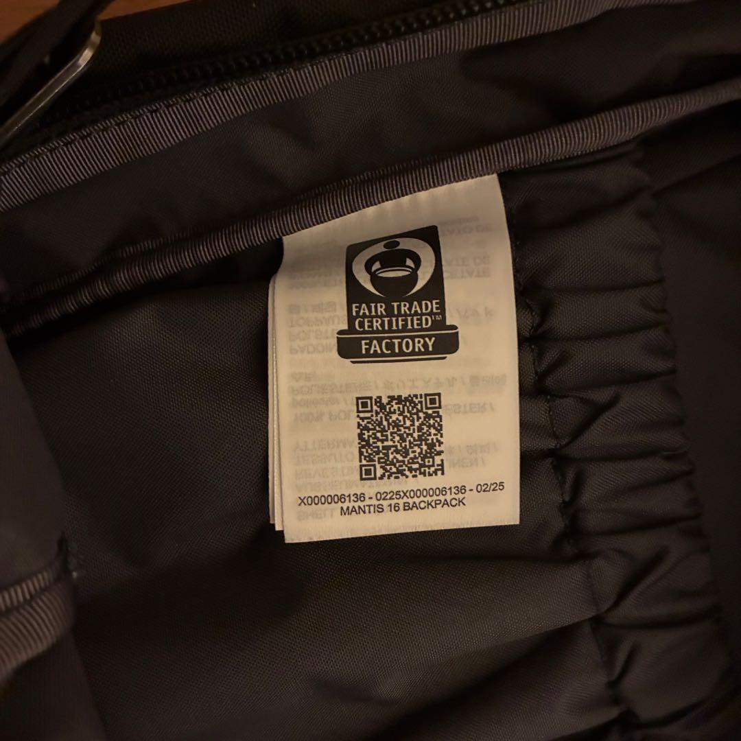 【ほぼ未使用】ARC'TERYX Mantis 16 Backpack 黒