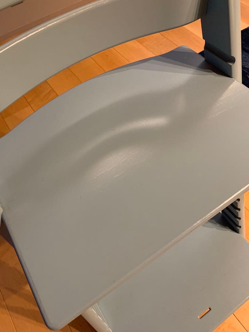 ストッケ ライトブルー ベビーチェア 調整可能