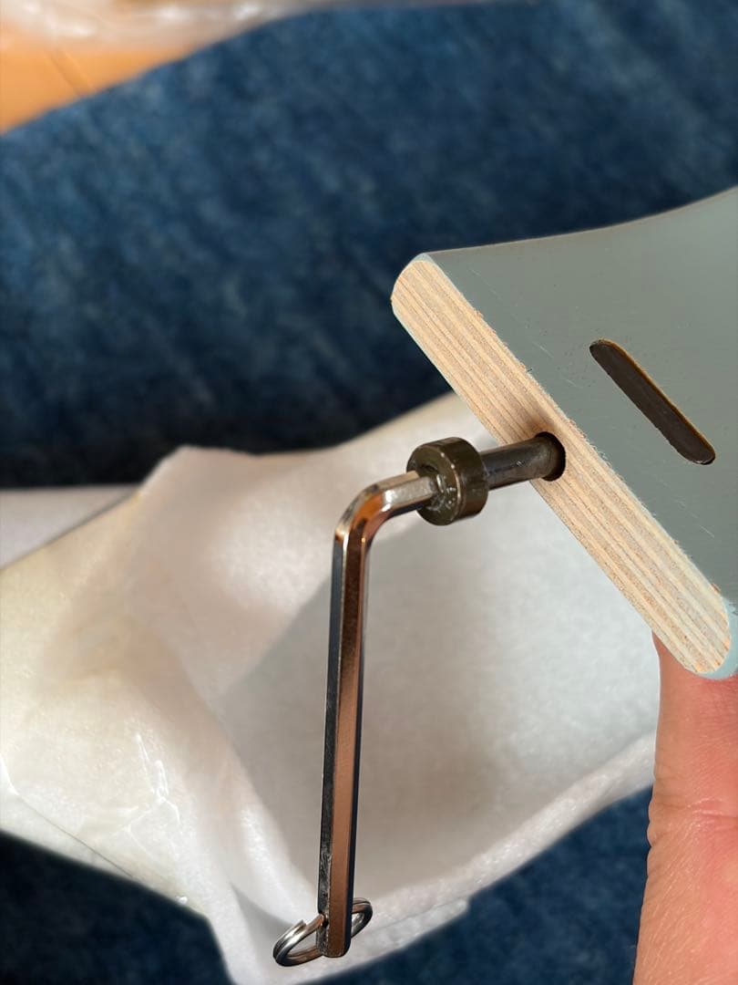 ストッケ ライトブルー ベビーチェア 調整可能