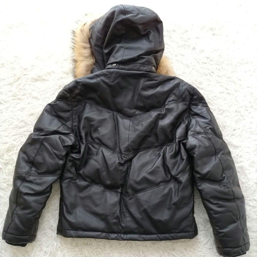Licorice リコリス　ラムレザーダウンジャケット　羊革　リアルレザー　肉厚