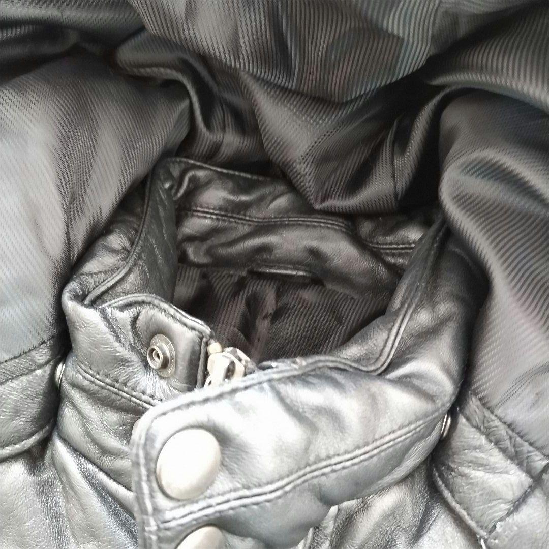 Licorice リコリス　ラムレザーダウンジャケット　羊革　リアルレザー　肉厚