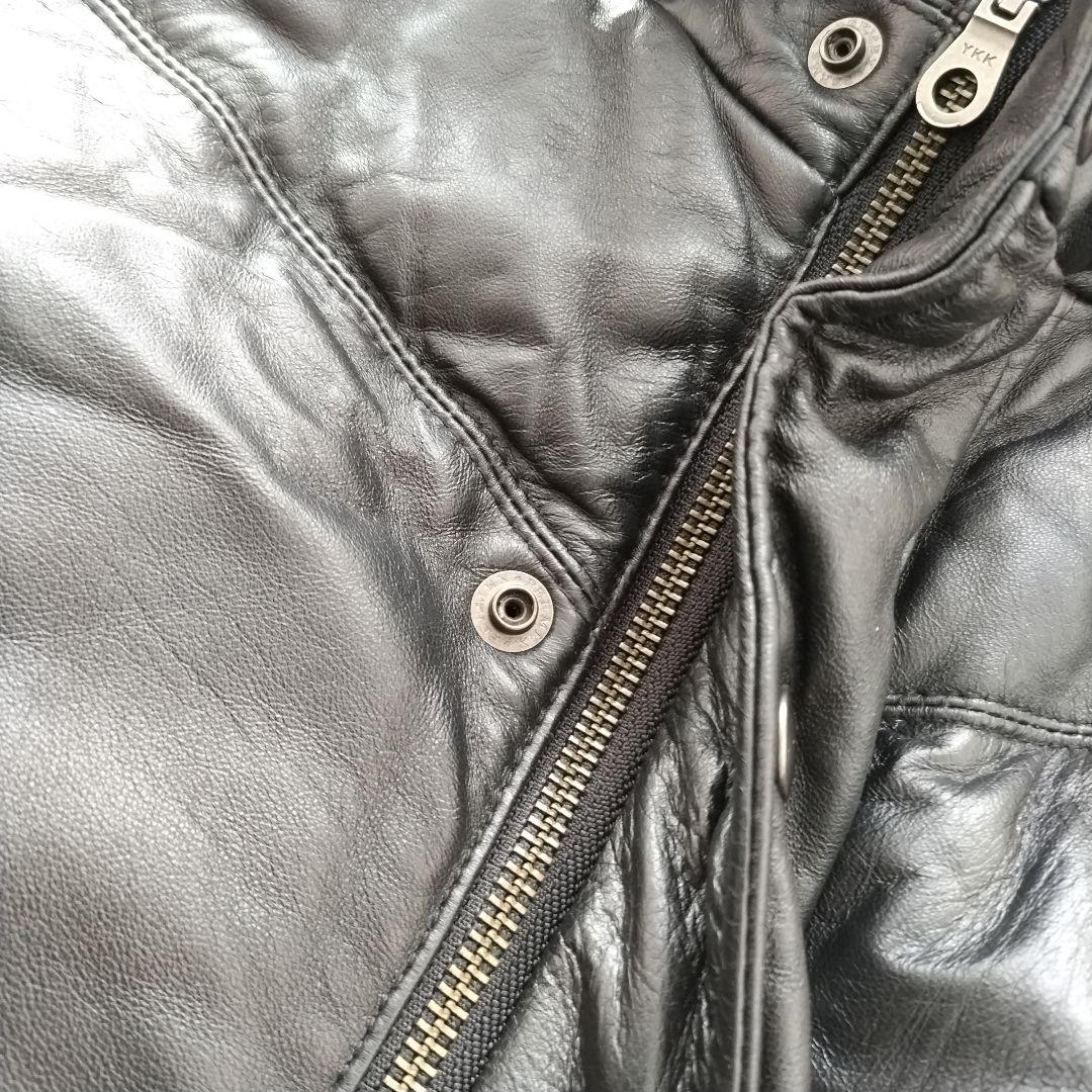 Licorice リコリス　ラムレザーダウンジャケット　羊革　リアルレザー　肉厚