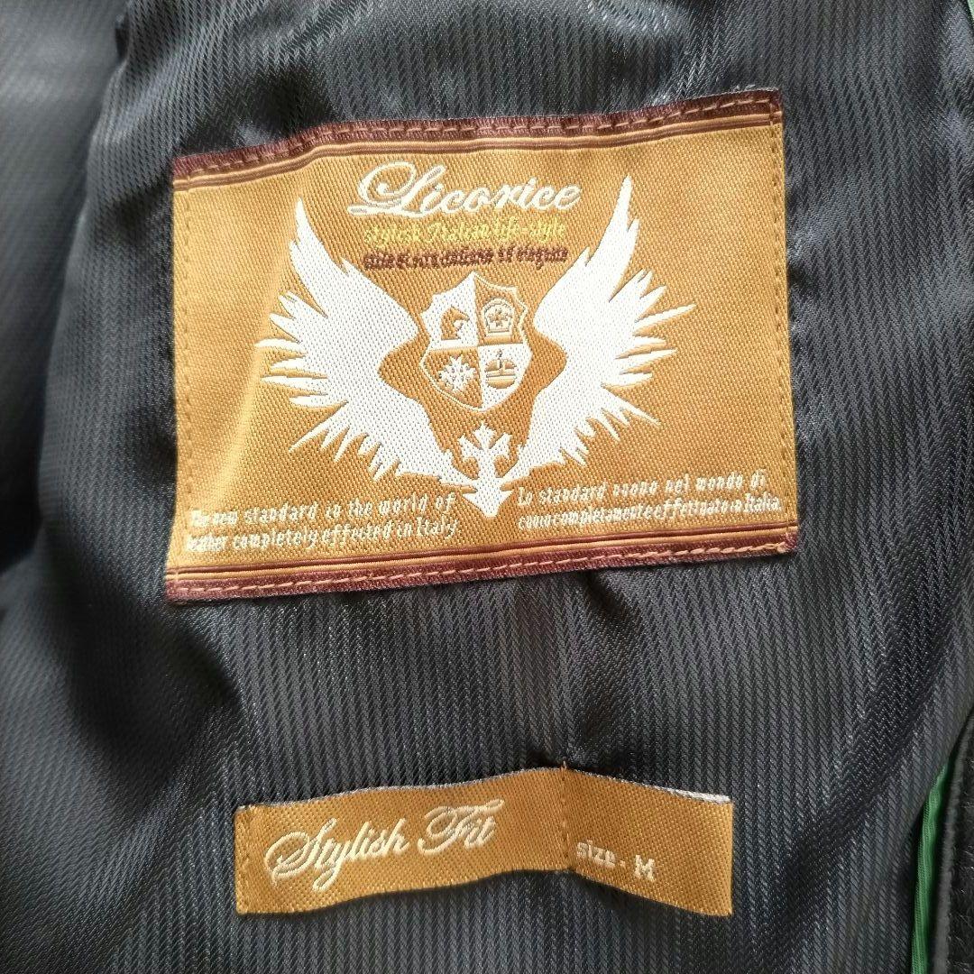 Licorice リコリス　ラムレザーダウンジャケット　羊革　リアルレザー　肉厚