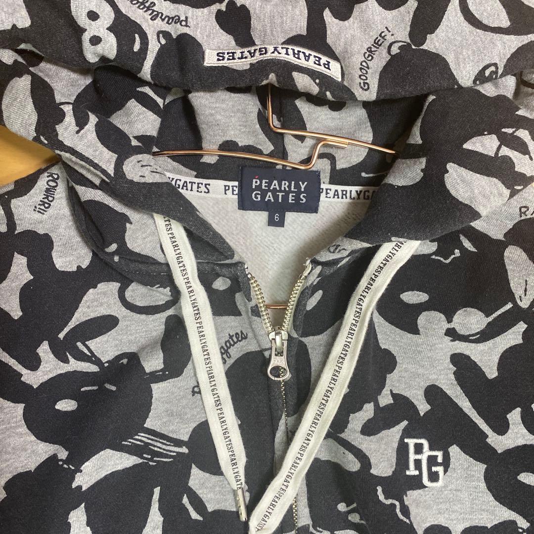 PEARLY GATES パーリーゲイツ スヌーピー パーカー サイズ6 裏起毛