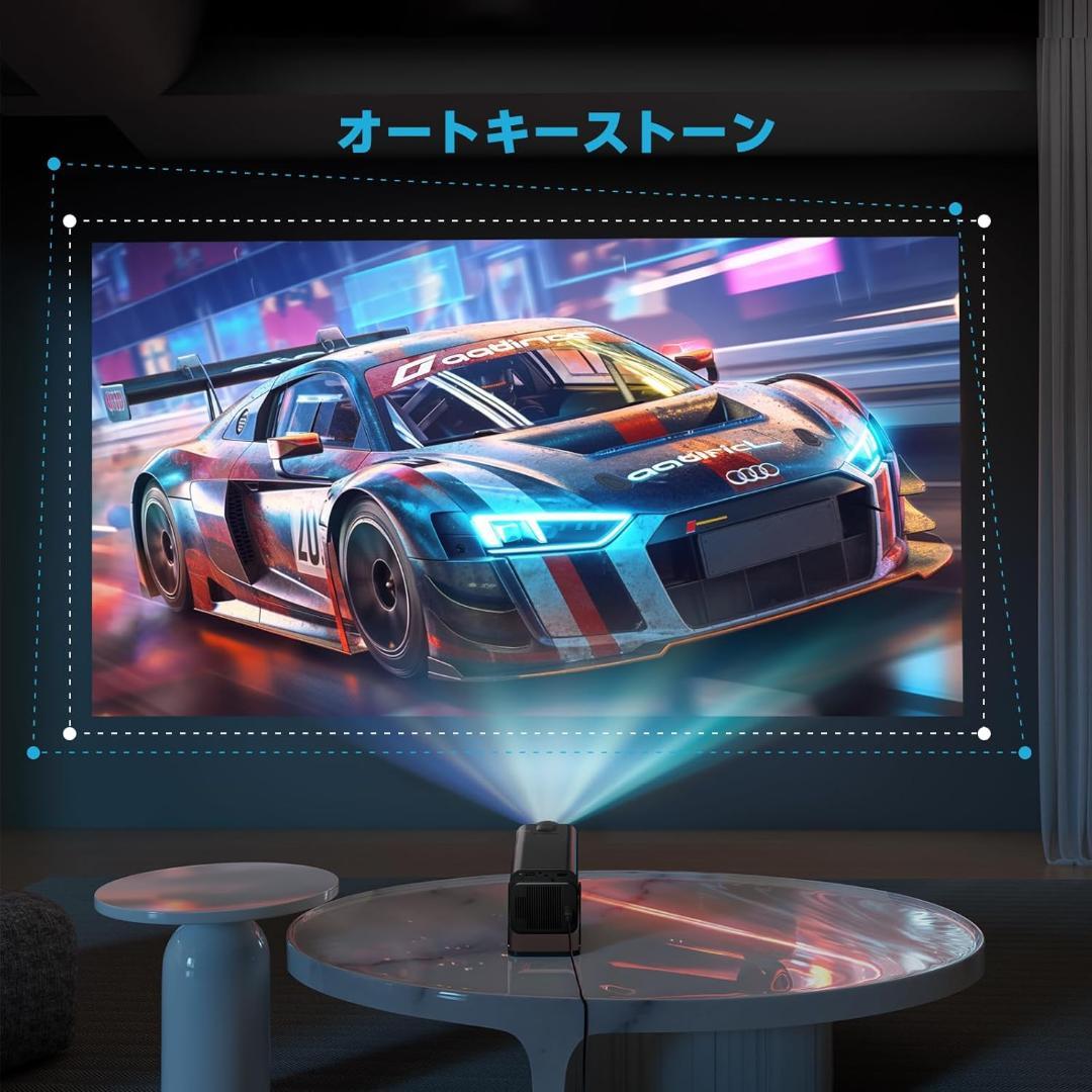 プロジェクター 小型 天井投影 12000LM高輝度 1080P 4K対応