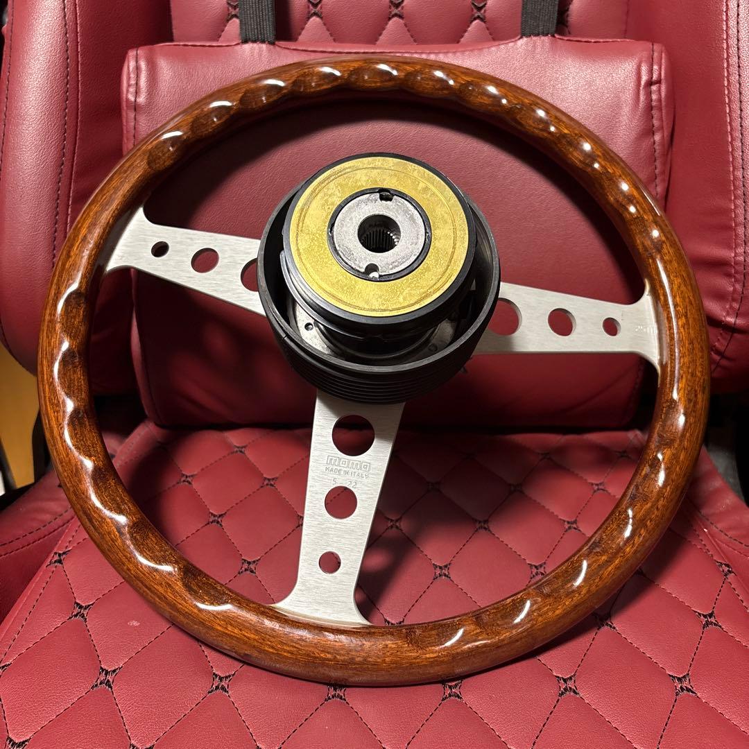 MOMO ステアリングホイール 35cm ウッド