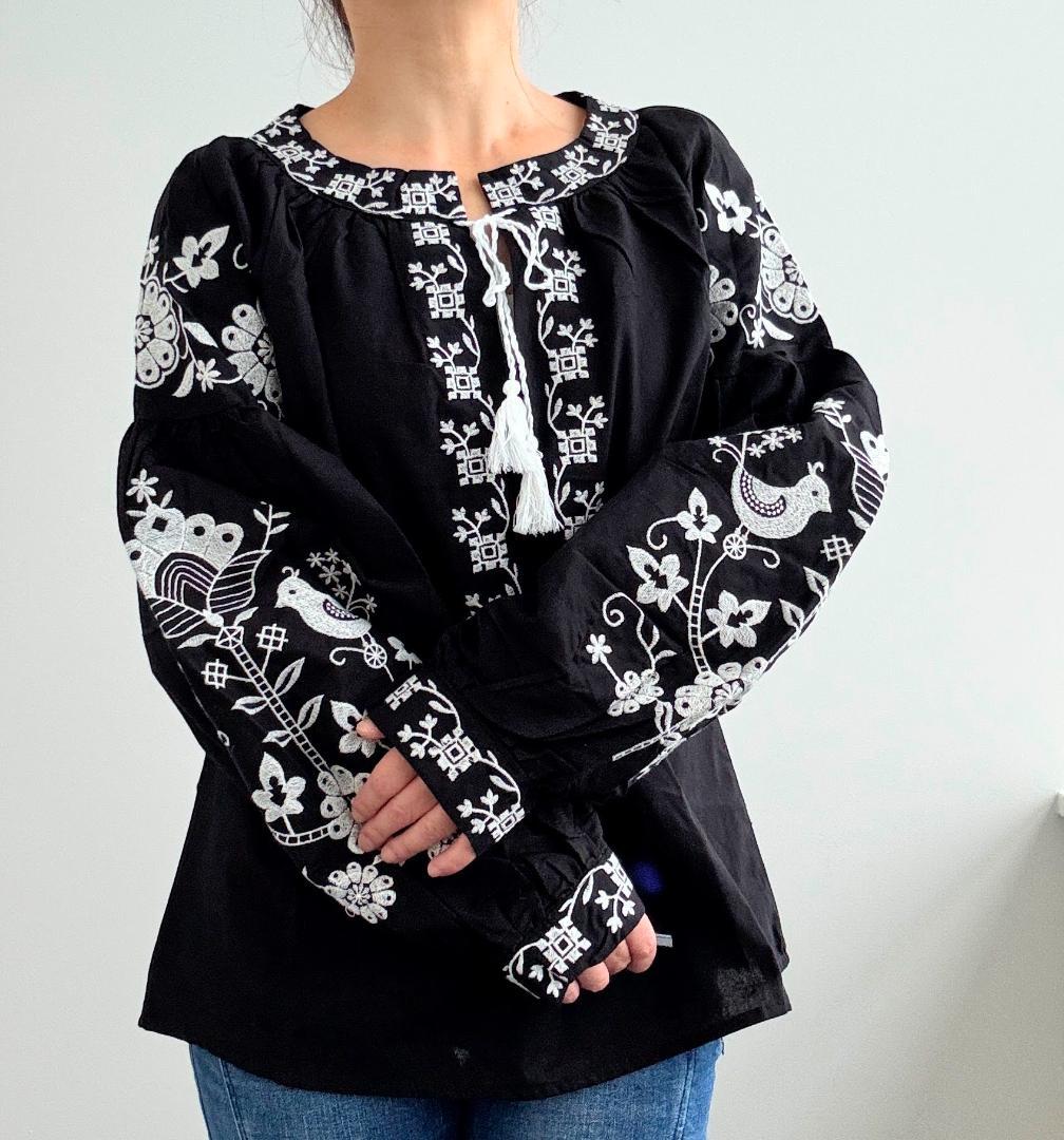 刺繍 ルーマニア 民族衣装 トップス ヴィシヴァンカ 刺繍ブラウス