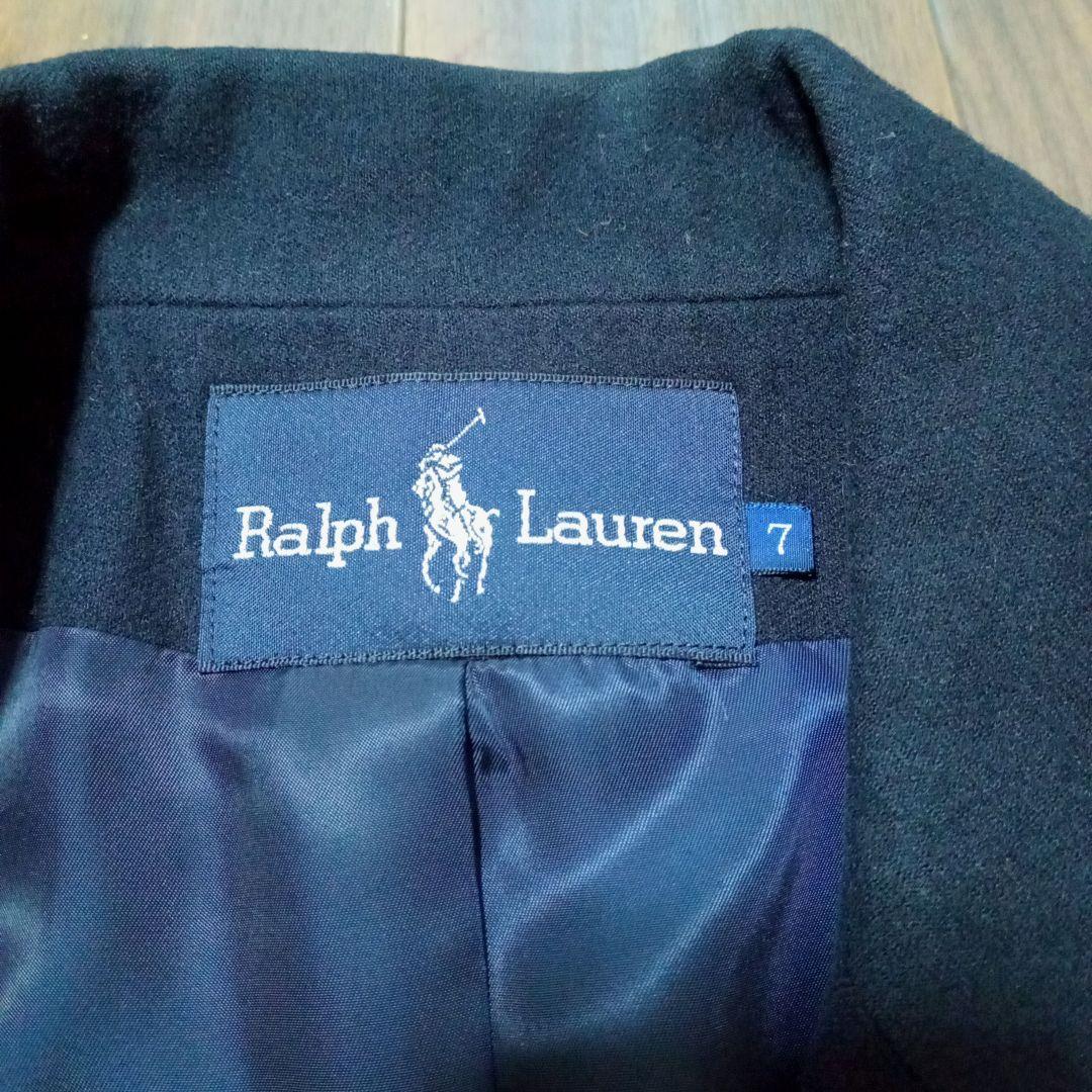 ラルフローレン テーラードジャケット 紺ブレ 金ボタン レディース