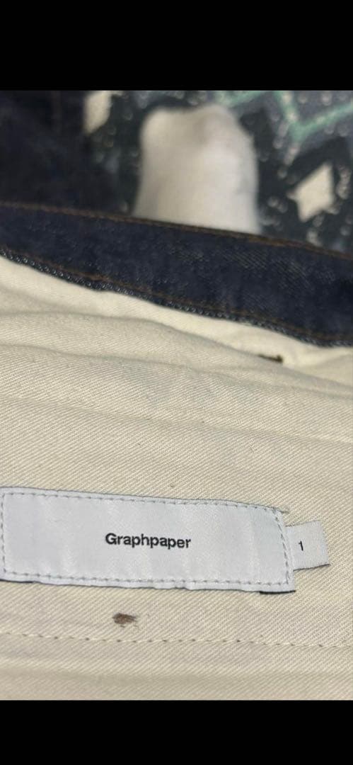 グラフペーパー　タックワイドデニム
