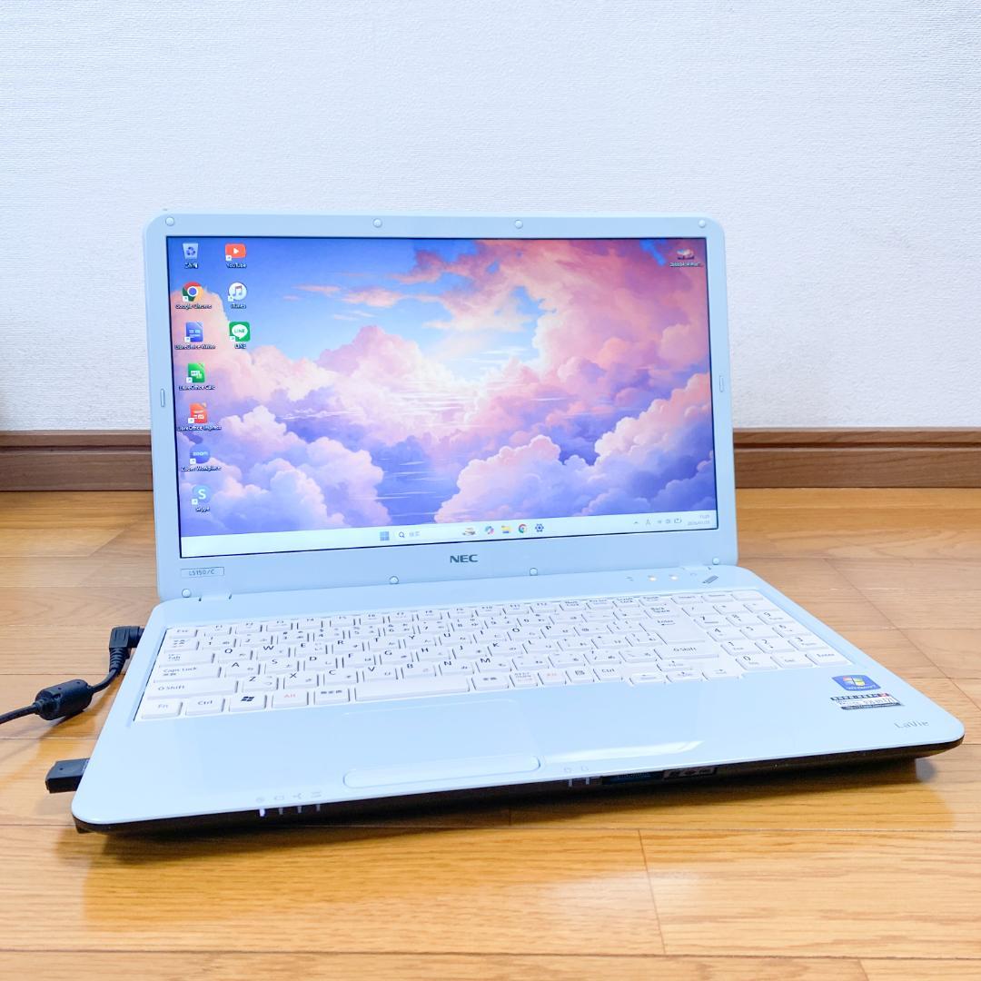 希少エアリーブルー✨Core i5 SSD256 メモリ8 NECノートパソコン