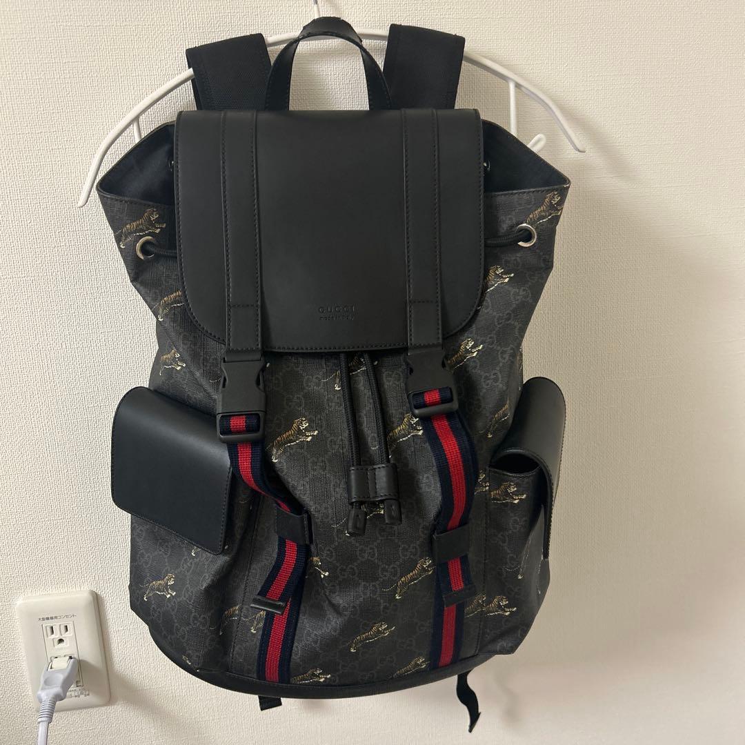 u*9様 GUCCI GGスプリーム フライングタイガー バックパック