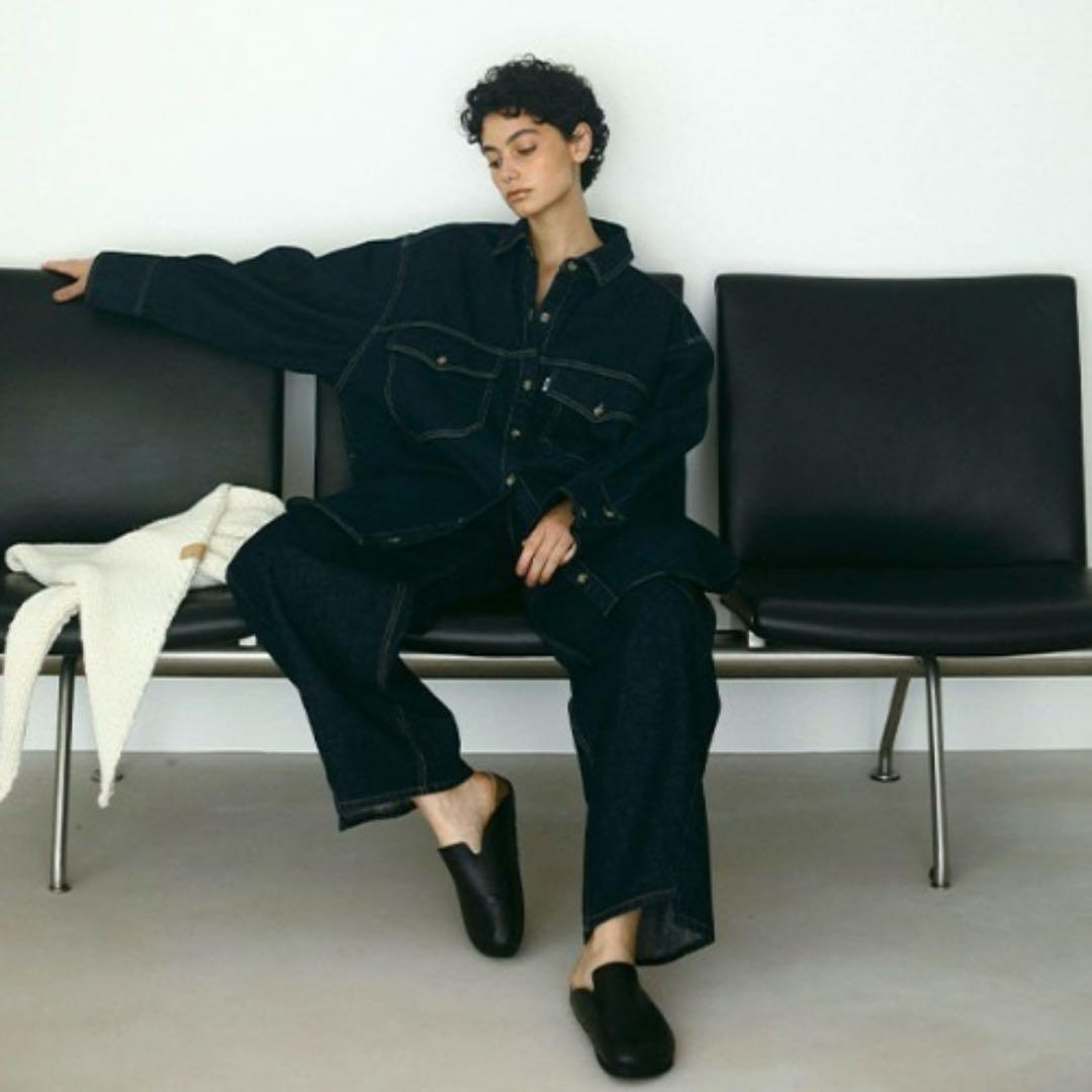 piii【未使用】ETRE TOKYO スムースレザークロッグシューズ