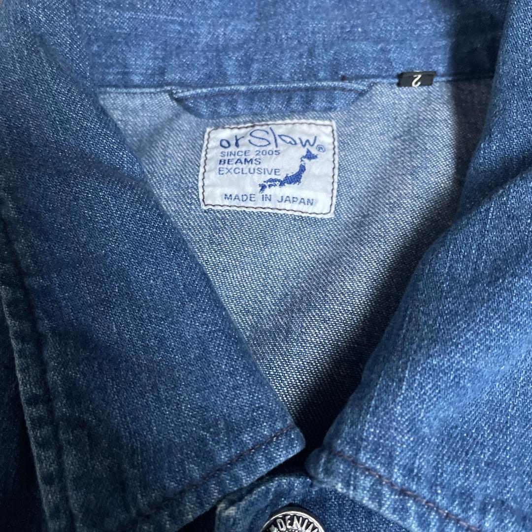 orslow デニムコーチジャケット サイズ2 (L相当) beams別注