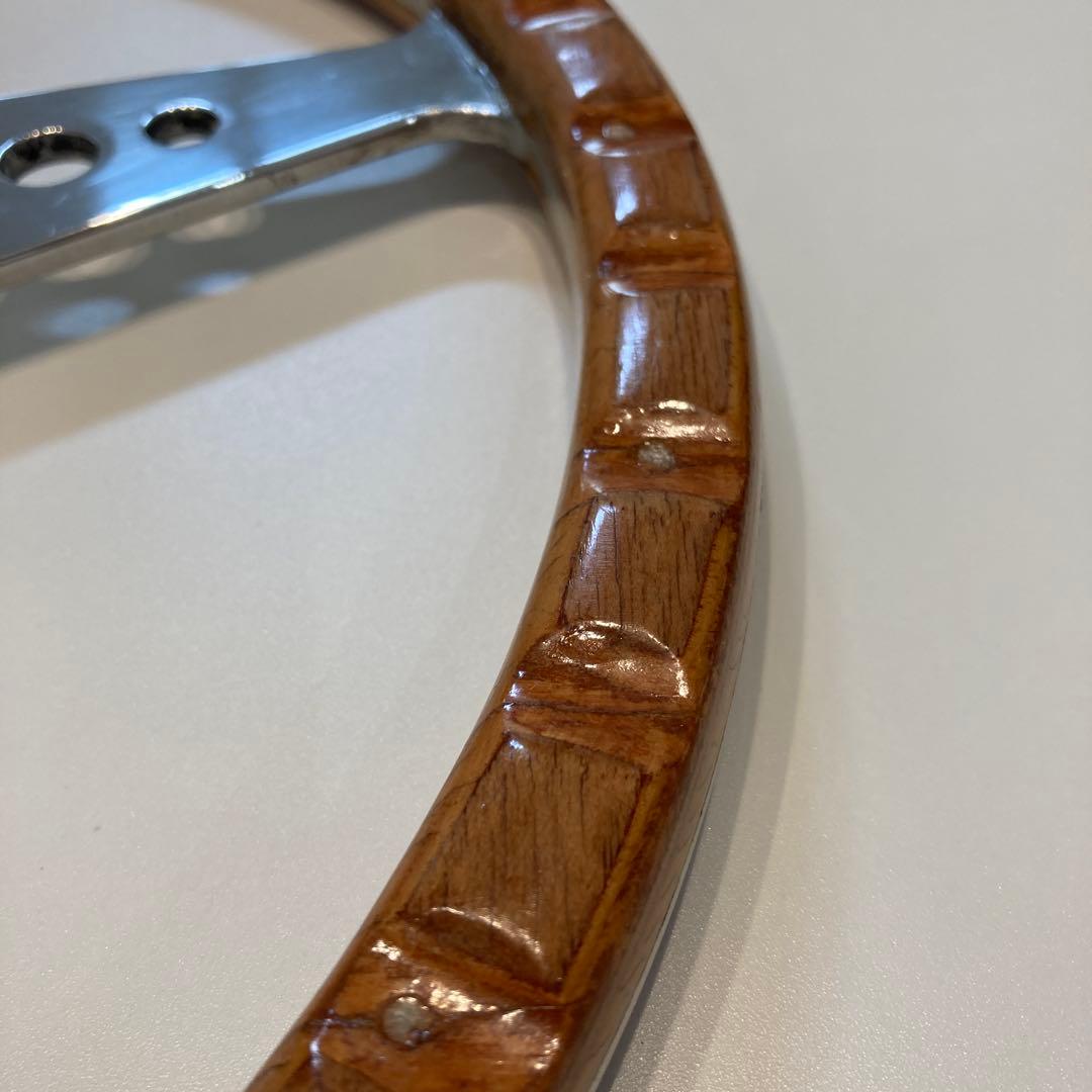 モトリタ　ウッドステアリング　１４インチ