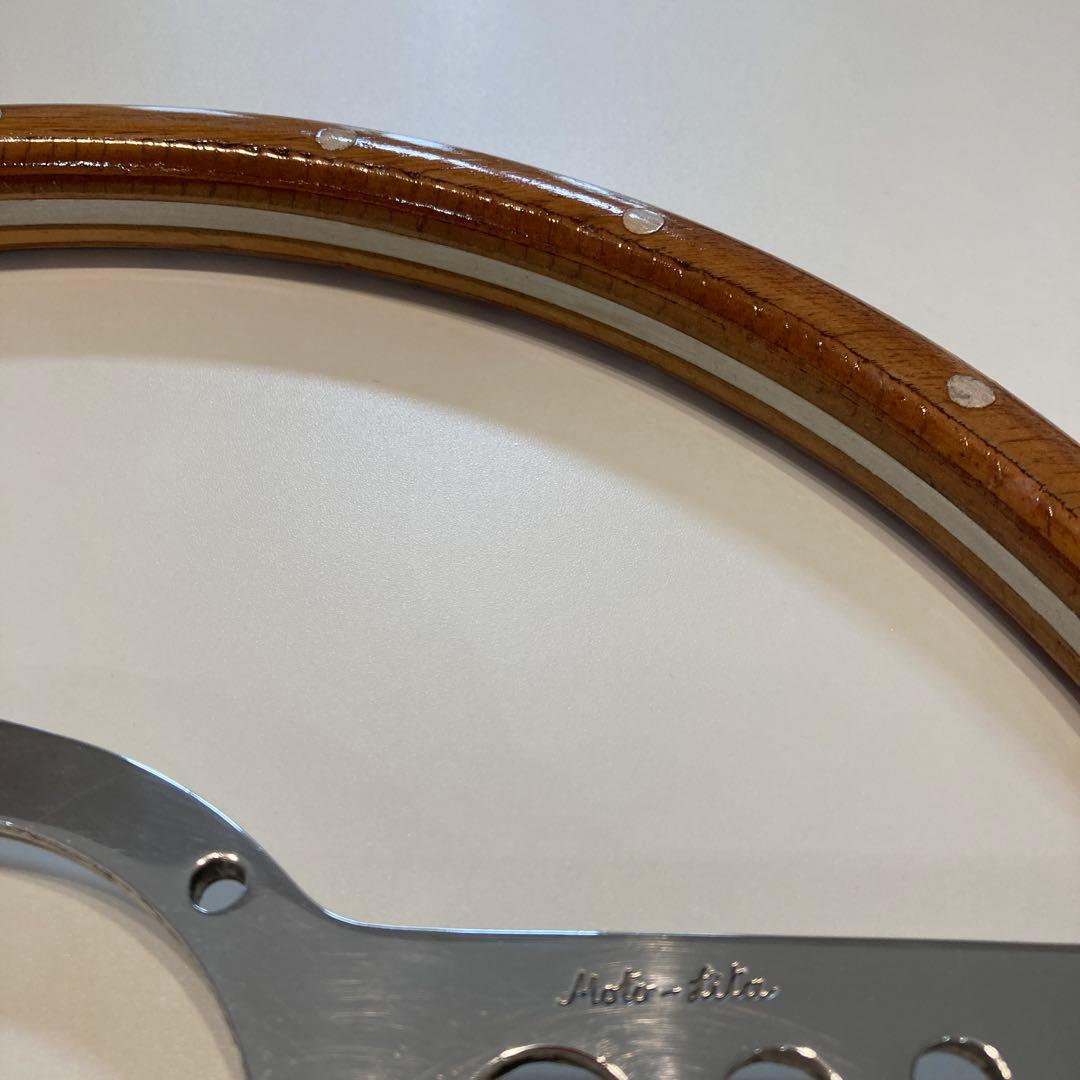 モトリタ　ウッドステアリング　１４インチ