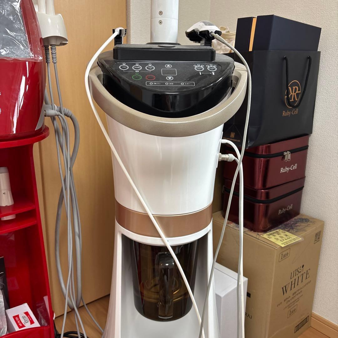 EIEN スチーム美顔器 ホワイト/ゴールド