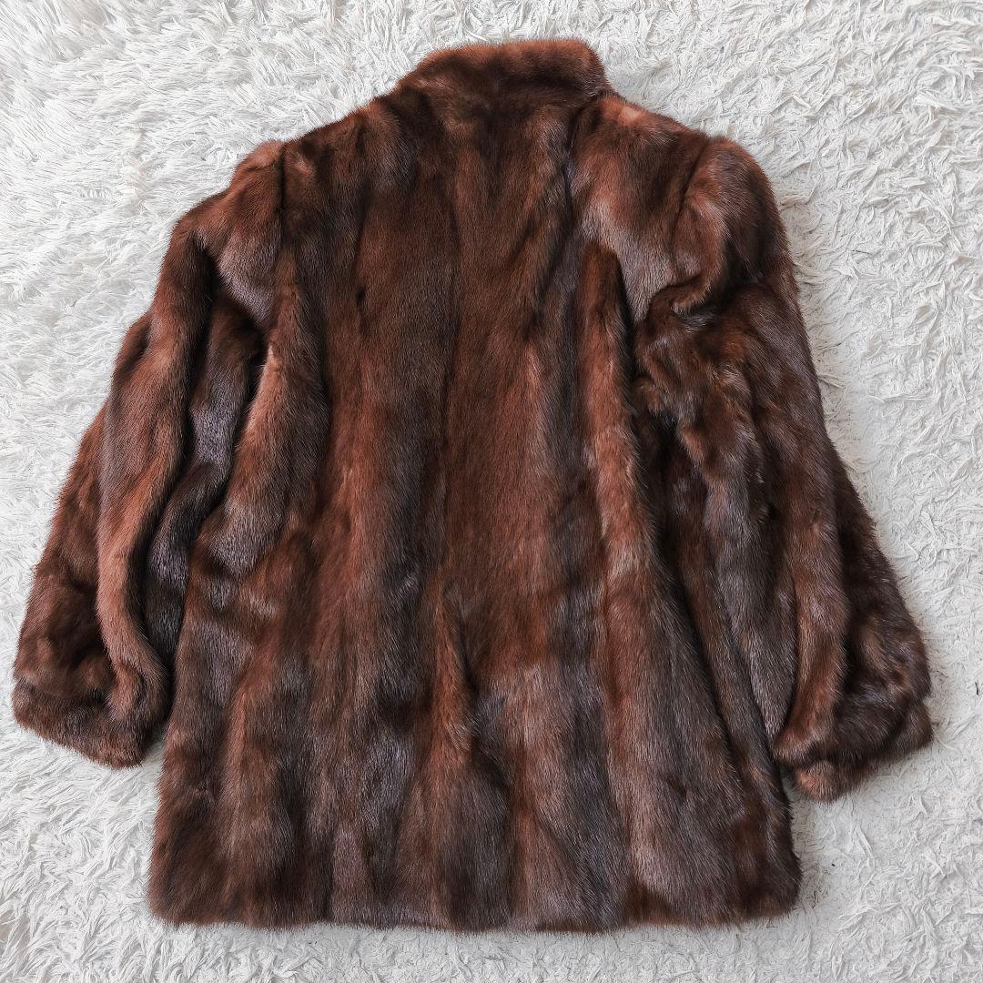 【美品 高級◎】総丈73 毛皮 ミンク ファーコート ボリューム◎ 極暖 L